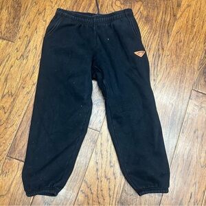 Men's Black joe‎ freshgoods Joggers with Orange Logo